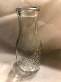 Vintage glass Milk Bottle 