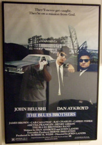 THE BLUES BROTHERS FRAMED MOVIE POSTER