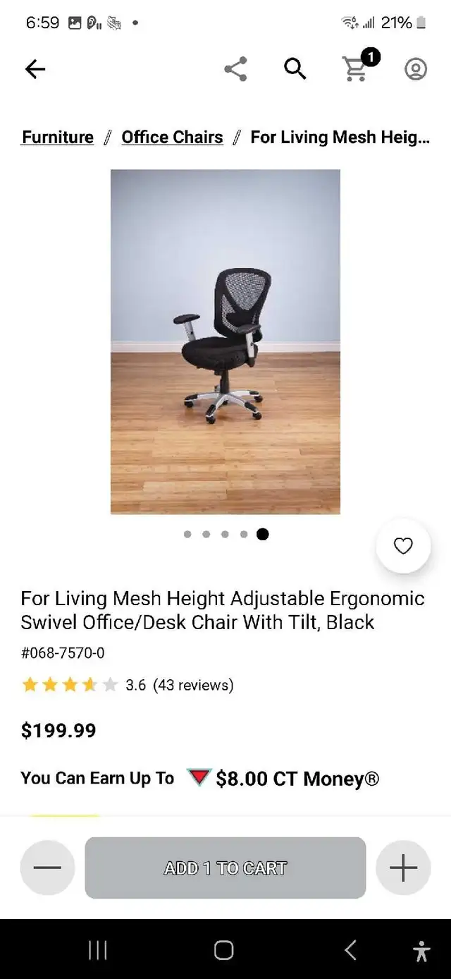 office chair  in Chairs & Recliners in Markham / York Region - Image 8