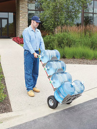 BOTTLED WATER CART, WATER BOTTLE CART, MAGLINER WATER HANDTRUCK.