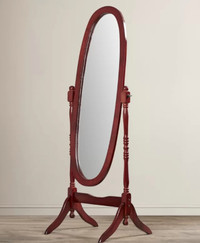 BNIB cherry wood cheval mirror