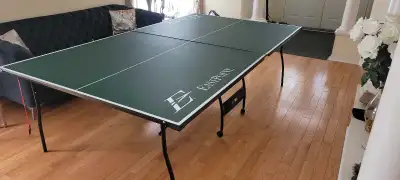 Stylish green eastpoint ping pong table. Perfect second hand table for ping pong or any other applic...