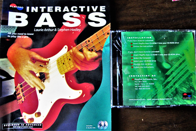 Bass Interactive Player with manual, CD’s from beginner to Pro in Guitars in Markham / York Region