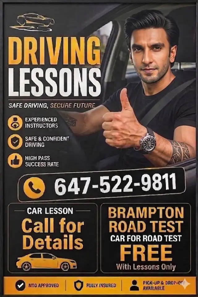 Professional Driving Lessons Brampton477740049473228803