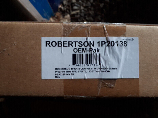NEW Robertson T5 Fluorescent Electronic Ballasts, 1/2 lamp (qty) in Other Business & Industrial in Owen Sound - Image 2