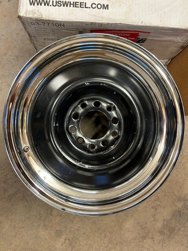 US Wheel Steel Wheels Smoothie with Chrome outer rim in Tires & Rims in Strathcona County - Image 2