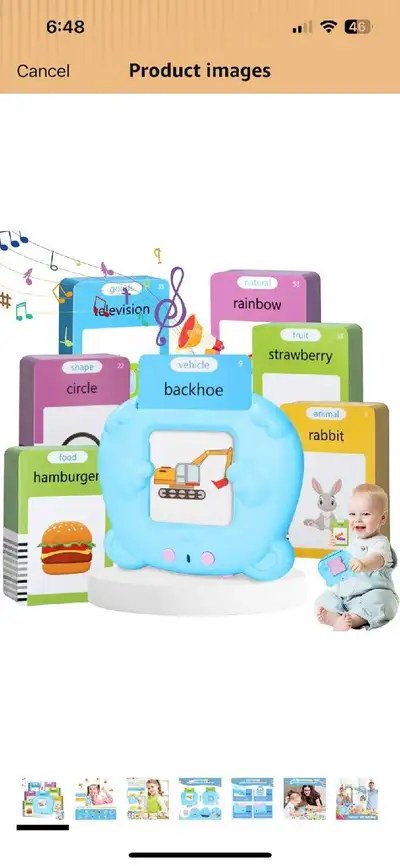This is a new educational reader designed for toddlers, featuring 112 double-sided flashcards with 2...