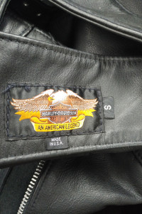 Leather biker chaps Harley Davidson and Bristol