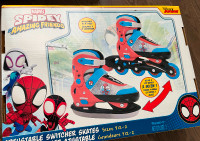 Kid boy Ice Skates Size 12-2Y - Spiderman