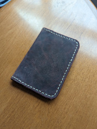 Leather cards holder.