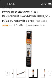New 21” Lawnmower Blade