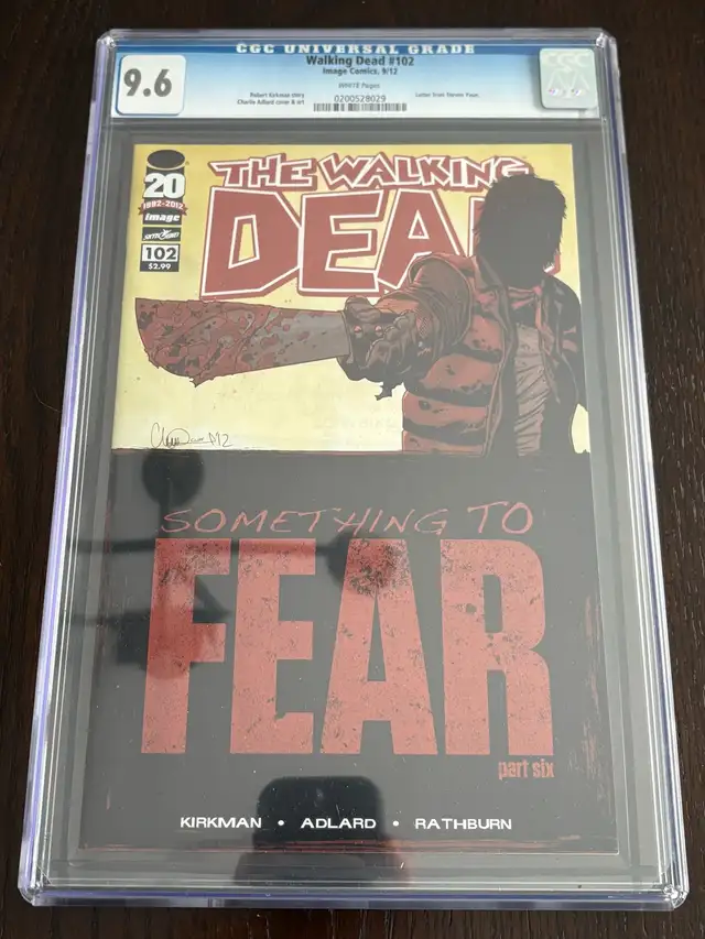 Walking Dead #102 CGC 9.6! in Comics & Graphic Novels in Windsor Region - Image 2