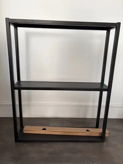 IKEA ENHET Wall frame w shelves, black, 24x6x30 in, View more