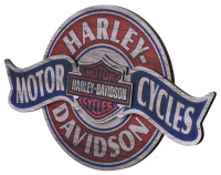 Harley Davidson retro wooden pub sign