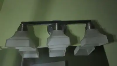 Chrome nickel wall light fixture, View more