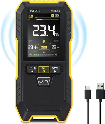 FNIRSI WMT-10 Pinless Moisture Meter New Sealed, View more