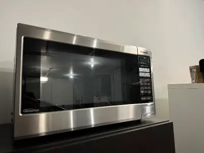 Panasonic stainless steel microwave