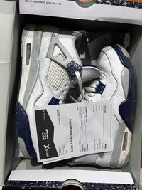 (8.5M/10W) UA Jordan 4 Retro Midnight Navy