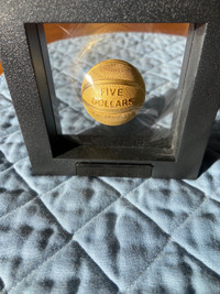 2020 $5 Fine Silver Basketball Shaped Coin