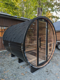 Clear Cedar Barrel Sauna *New*