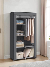 Portable Closet, Clothes Storage Organizer With 6 Shelves, 