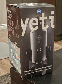 Price reduced - Blue Yeti USB Microphone (Blackout edition)