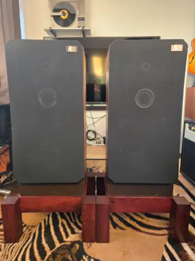 Acoustic Research AR-91 Speakers In great condition, come with custom 9-inch slotted bases. Purchase...
