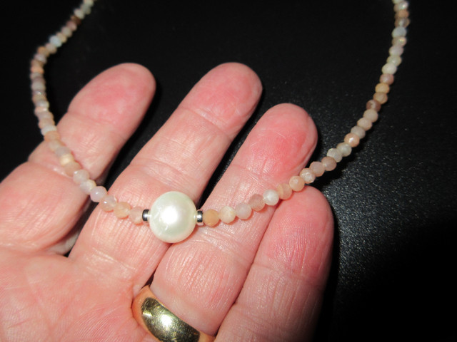 Sterling Silver and Freshwater Pearl Necklace Iris & Lily-London in Jewellery & Watches in Saint John - Image 3