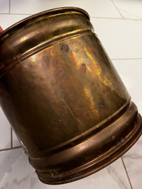 Antique brass pot 