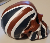 Gothic Style Union Flag Jack Skull Head British Flag Skull