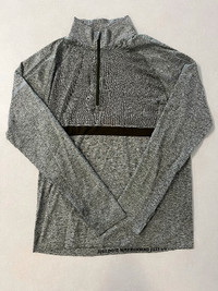 Nike Dri-FIT 1/2 Zip Pullover Running Mens M Heathered Gray