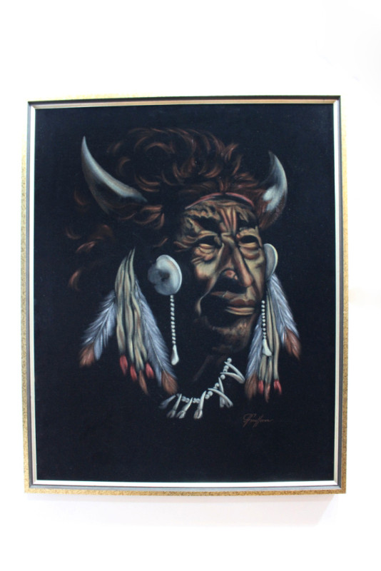 Native Indian Chief Original Oil Painting in Arts & Collectibles in Stratford