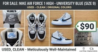 Nike Air Force 1 High University Blue Oakville / Halton Region Toronto (GTA) Preview