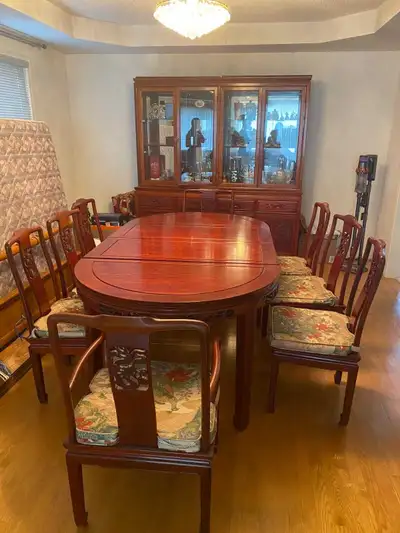Chinese Rosewood Dining Set, View more