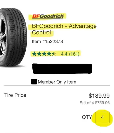 215/55R 16 All Season - Mud + Snow Tires Quantity - 4 Tires Used - 15 days Reason - 1998 E320 Broke...