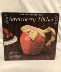 Strawberry Pitcher for $15 (unused)