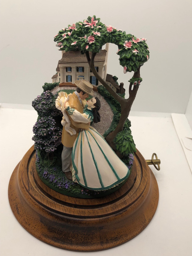 Gone with the wind, romance of Tara domed music box in Arts & Collectibles in City of Toronto - Image 2
