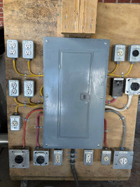 Portable electrical panel and another 100 amp panel