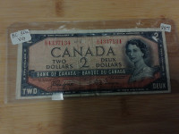 1954 Canada $2 BC-30a VG Banknote