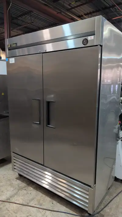 Used 2 door commercial through stainless steel refrigerator