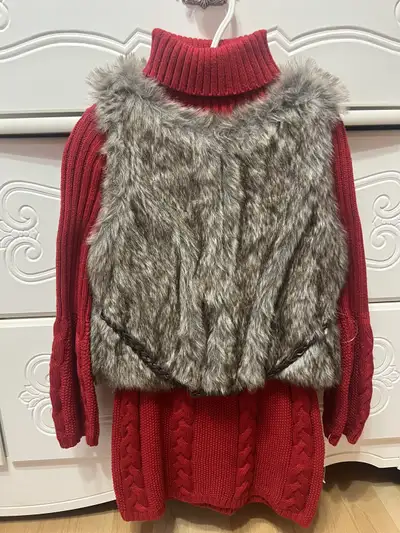 girls sweater & vest (size 4), View more
