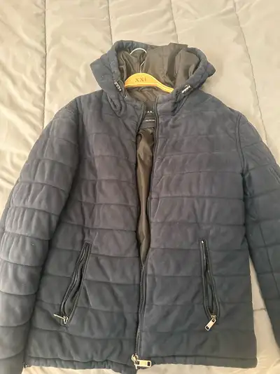 Zara Man Suede Puffer Jacket, View more