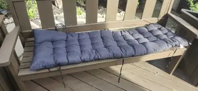 Black bench size cushion, View more