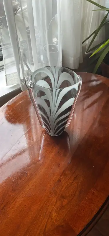 Structube white and grey vase, View more