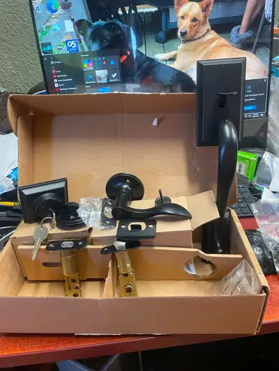 Exterior Door lock set with dead bolt, View more