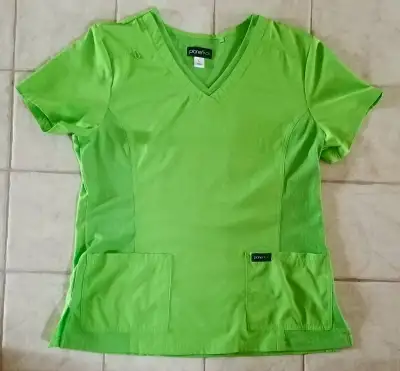 Planet Koi Green Tea Women's STRETCH V-Neck Scrub Top, View more
