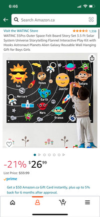 Solar System Board for Kids