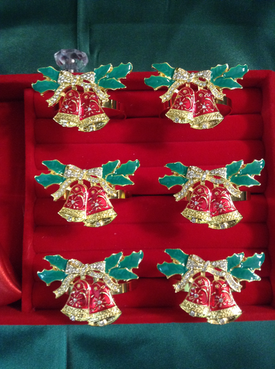 6 Bell napkin rings  ( 6 available ), View more