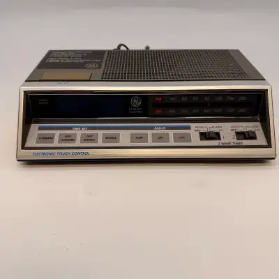 Vintage GE General Electric Electronic Touch Control AM/FM Clock, View more