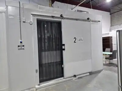 Food-grade freezer storage and cooler & warehouse space available . Freezer- 1 • Height: 9.5 ft • Le...